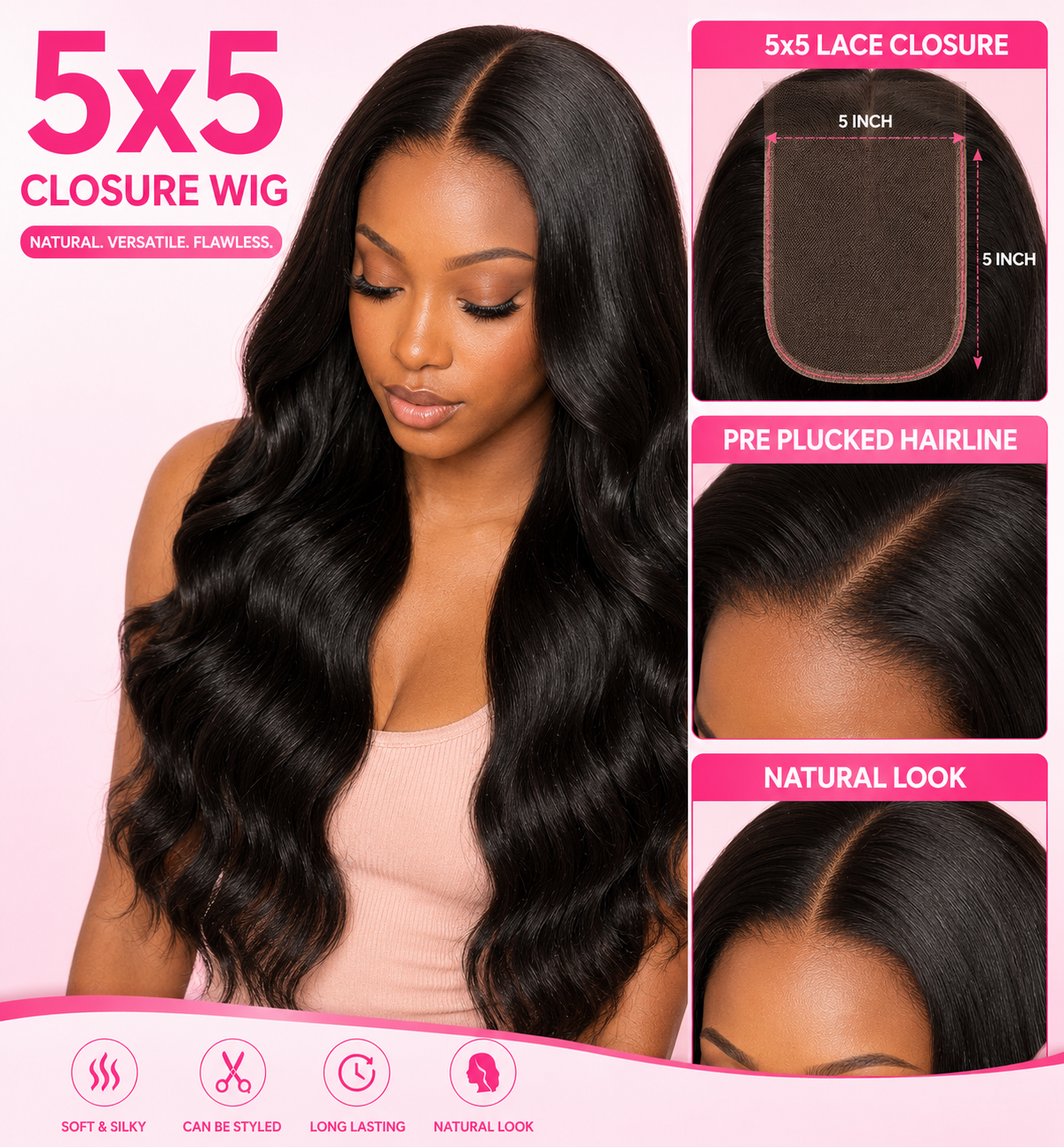 5x5 Closure Wig
